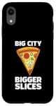 Coque pour iPhone XR Design amusant Love Pizza Big City Style