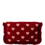 Elizabeth Scarlett Love Hearts Rouge Velvet Everyday Pouch