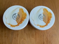 X2 New THE BODY SHOP Body Butter 200ml Sensitive Dry Skin - Almond Milk & Honey