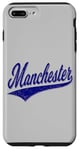 Coque pour iPhone 7 Plus/8 Plus Manchester City England Varsity SCRIPT Maillot de sport classique