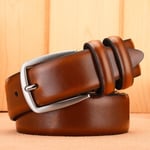 (110cm098 Keltainen Ruskea)Vyö Miesten Muoti Miesten Luksus Designer Cowskin Vyöt Farkkuihin Aitoa nahkaa Hihna Pin Solki Cummerbunds Ceinture HommeBelts