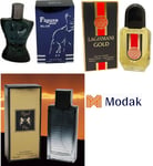 Modak 3 Pack Mens Perfume Figure Out Black,Real Pro,80ml Laghmani Gold EDT 100ml