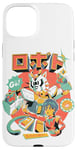 Coque pour iPhone 15 Plus Neko Roboto Kawaii Mecha Hero Japonais Dessin Animé Chat Robot