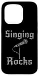 Coque pour iPhone 15 Pro Singing Rocks, chanteur chanteur musicien rock Goth