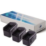 Lot de 3 batteries pour AEG BDSE 18 STX perceuse visseuse 3300mAh 18V - Visiodirect -