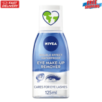 NIVEA Double Effect Waterproof Eye Make-Up Remover (125ml), Daily Use Face UK