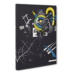 Small Worlds Vii By Wassily Kandinsky Classic Painting Canvas Wall Art Print Ready to Hang, Framed Picture for Living Room Bedroom Home Office Décor, 20x14 Inch (50x35 cm)