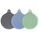 MR.SIGA Bouchon de vidange en Silicone pour Douche, Baignoire, lavabo, évier, crépine de vidange avec Ventouse, Lot de 3