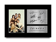 HWC Trading A4 Friends Joey Chandler Ross Phoebe Rachel Monica Cadeaux Imprimé Signé Autographe Photo pour les fans de télévision - A4