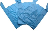 GP Globe Packaging Lot de 100 sacs de transport solides en plastique Bleu 27,9 x 43,2 x 53,3 cm