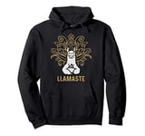 Llamaste Yoga Gift For Men Women Kids Lover Llama Yoga Pullover Hoodie