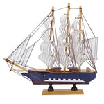 Hztyyier Modèles de Bateaux en Bois Décor de Voilier Mini Modèle de Bateau Mayflower à CollectionnerModèle de Bateau en Bois de Style Méditerranéen Other Collectibles