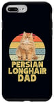 Coque pour iPhone 7 Plus/8 Plus Persian Long Hair Cat Dad Retro Vintage Style Cool Cats Lover