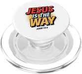 Jésus Est Le Chemin John 14:6 Pop Art PopSockets PopGrip pour MagSafe