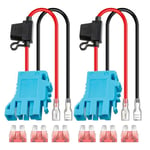 2Pack 12 AWG Wire Harness Connector Replacement for Peg-Perego 12Volt SLA4257