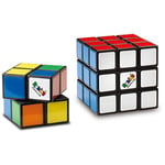 RUBIK'S CUBE COFFRET ADVANCED 3x3 + 2x2 - Jeu de Casse-Tête Coloré Rubik's - Pack de Cubes 2x2 et 3x3 Originaux Correspondance de Couleurs - 6064009 - Jouet Enfant 8 Ans et +