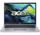 ACER Aspire Go 14" Laptop - AMD Ryzen™ 3, 128 GB SSD, Silver, Silver/Grey