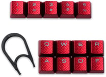 Cherry MX Key Switch FPS & MOBA Touches de rechange rétroéclairées pour claviers de jeu Corsair (13 touches, rouge)