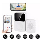 (White)X9 Smart Wireless Remote Video Doorbell Camera Intelligent Visual Door