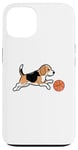 Coque pour iPhone 13 Beagle jouant au basket-ball Beagles Chien