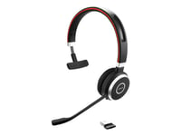 Jabra Evolve 65 Ms Mono - Hodesett - On-Ear - Konvertibel - Bluetooth - Trådløs - Nfc - Usb - Certified For Skype For Business