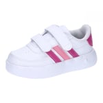 adidas Breaknet 2.0 Shoes Kids Sneaker, Cloud White/Lucid Fuchsia/Beam Pink, 8.5 UK