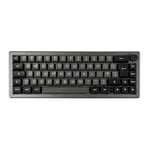 EPOMAKER EK68 Clavier Mécanique SansFil/Bluetooth/USB-C. Clavier 65% avec Batterie 3000mAh, Bouton de Volume, RGB, HotSwap, pour Gaming/Bureau/PC/Mac/Linux ((UK) Argent Noir, Wisteria Linear Switch)