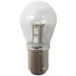 1852 LED lantern pære BAY15D 10-36Vdc 1,6/15W grøn - 2 pak