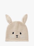 Benetton Baby Tricot Bunny Face Knit Hat, Light Powder