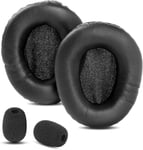 Coussinets d'oreilles compatibles avec Les Casques Sennheiser SC 130 SC 135 SC 160 SC 165 USB Coussin de Remplacement pour Oreille (Cuir Protéiné/Mousse à Mémoire).[G1479]