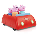 WOW! STUFF Peppa Pig's Clever Car Interactive Pre-School Toy with Lights and Sounds | Motorised Vehicle with Collision Avoidance Sensors | for Girls and Boys Aged 18 Months Plus,12.7 x 18.5 x 13.4 cm