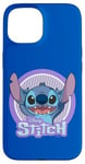 Coque pour iPhone 15 Disney Lilo & Stitch Happy Stitch Big Portrait Logo