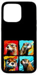 iPhone 15 Pro Max Otter Pop Art Colorful Drawing Painting Case