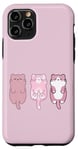 iPhone 11 Pro Three Adorable Pink Cats with Sugar Sprinkles Case