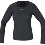 GOREWEAR M Femme GORE® WINDSTOPPER® Base Layer Maillot à manches longues, Black, 34