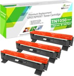 3Packs Cartouches De Toner Compatibles Tn1050 Tn-1050 Capacité Standard 1000 Pages Pour Brother Dcp-1510 1512 1512A 1610W 1612W 1612We Mfc-1810 1910W Hl-1110 1112 1112A 1210W 1212W Imprimantes