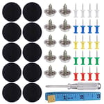 Zocipro 65PCS Bouton d'outils de Toit de Voiture Décoration Voiture Fixation Bouchon à Vis Réparation de Toit de Voiture Boucle Fixe de Toit de Voiture Bouton Ciel de Toit Voiture pour Fixe,Noir