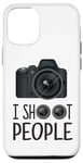 iPhone 12/12 Pro I Shoot People Funny Photographer Camera Lens Design Shirt Case