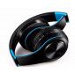 Casque Sans Fil Pliable pour XIAOMI Mi 10 Pro Smartphone Bluetooth Boutons Reglable Son Universel (BLEU)