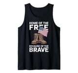 Home of the Free Because of the Brave - Veteran Tank Top