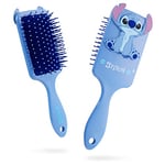 Disney Brosse à Cheveux Stitch, Baby Yoda, Marie Aristochats, Minnie, Idée Cadeau Enfant Ado Adulte, Accessoires Officiels, Brosse Cheveux Démêlant, Accessoires Lilo et Stitch (Bleu Stitch)