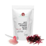 Masque Peel-Off Anti-Pollution Translucide aux Alginates & Algues Marines Rouges à Effet Antioxydant et Détox. Soin Visage Illuminateur et Hydratant 10 traitements Unisex 200 g