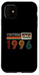 Coque pour iPhone 11 Vintage 1996 Bande cassette rétro anniversaire 28 ans