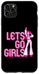 Coque pour iPhone 11 Pro Max Space Cowgirls "Lets Go Girls" Western Disco Vibe Pink