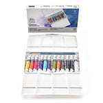 Winsor & Newton, Cotman Watercolour, 'Tube Travel Set', 12 x 8ml Tubes + 1 x Cotman Watercolour Round Brush