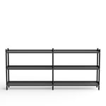 NINE - BOLT Shelving 2000 - 3 shelves Oak Black Anthracite - Hyllor & Hyllsystem - Lennart Ebert - Svart - Metall/Trä