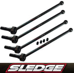 GPM STEEL FRONT & REAR CVD DRIVE SHAFT FOR TRAXXAS RC 1/8 SLEDGE MONSTER 95076-4