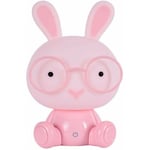 Led Bunny Night Light Tea Light Lampes pour enfants Protection des yeux Lumière d'urgence Toucher la décoration Chambre Table de chevet éclairage