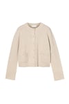 Structured Wool Cardigan - Barley