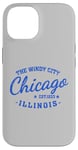 Coque pour iPhone 14 Vintage Retro Love Chicago Illinois Windy City est une ville créée en 1833